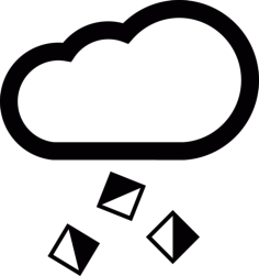 Cloud With Hail Vinyl Cutting Svg File, Free Vectors File